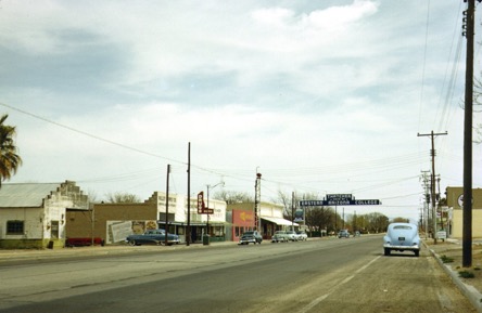 Main Street, Thatcher, Arizona, as it was when we lived there in 1956.