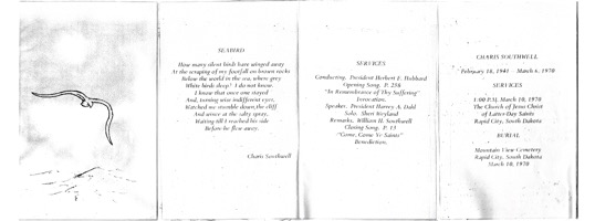 program of funeral services